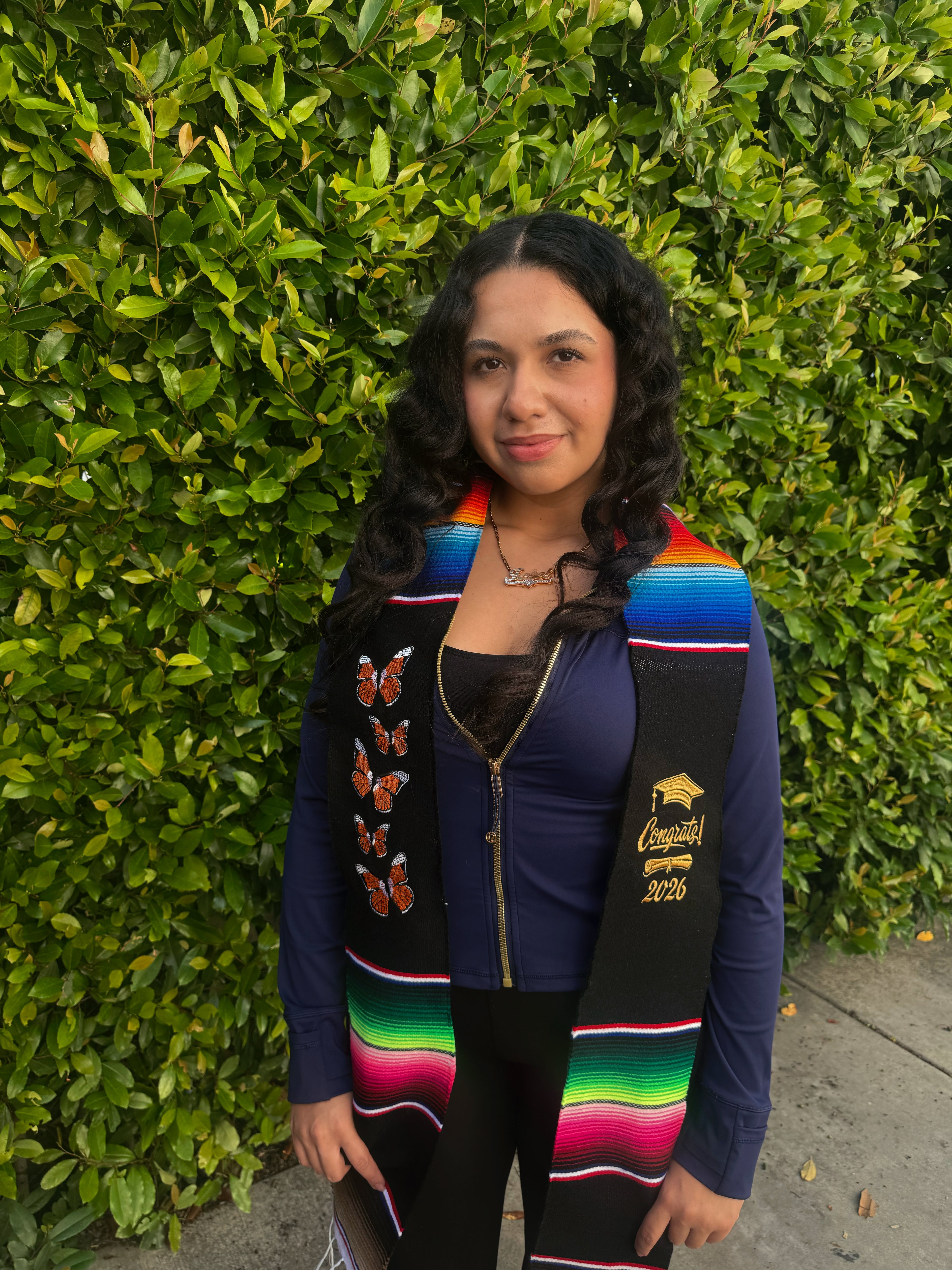 Butterfly Serape Graduation Sash