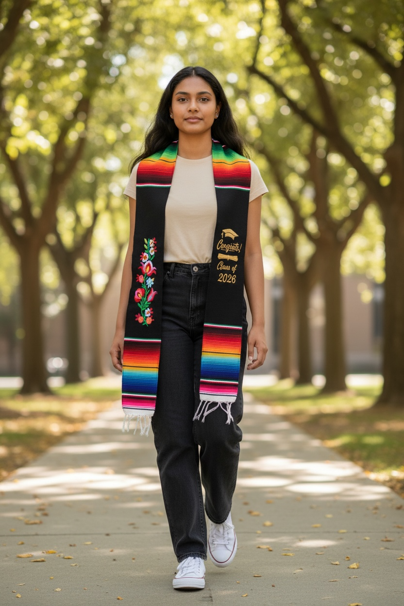 2026 Floral Graduation Sash
